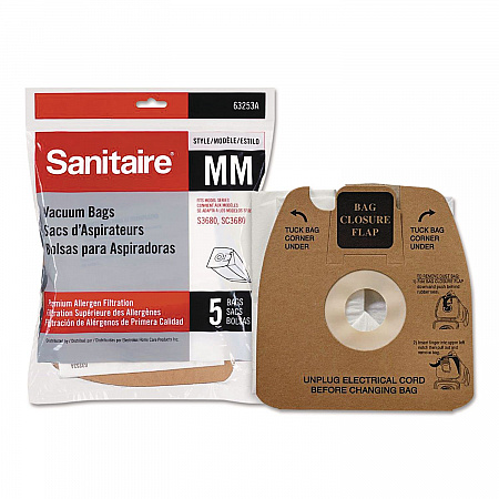 Style MM Disposable Dust Bags with Allergen Filter for SC3683A/SC3683B, 5/Pack (63253A10)