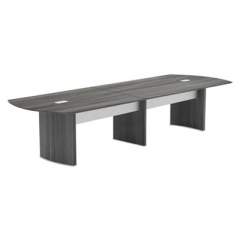 Safco Medina Conference Table Top, Half-Section, 84 x 48, Gray Steel (MNMT84STLGS)