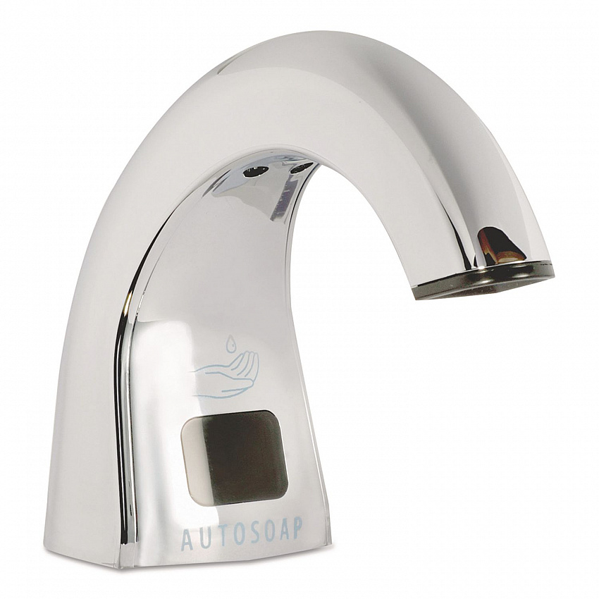 One Shot Soap Dispenser - Touch Free, Liquid, 1.9 x 5.5 x 4, Polished Chrome (402073)