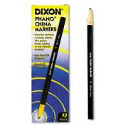 Dixon China Marker, Black, Dozen (00077)