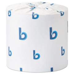 Boardwalk Office Packs Standard Bathroom Tissue, Septic Safe, 2-Ply, White, 504 Sheets/Roll, 80 Rolls/Carton (6156)