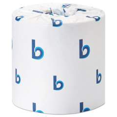 Boardwalk Office Packs Standard Bathroom Tissue, Septic Safe, 2-Ply, White, 350 Sheets/Roll, 48 Rolls/Carton (6148)