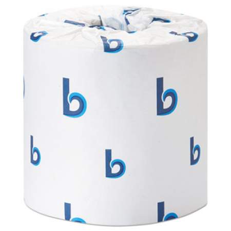 Boardwalk Office Packs Standard Bathroom Tissue, Septic Safe, 2-Ply, White, 350 Sheets/Roll, 48 Rolls/Carton (6148)