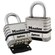 Master Lock ProSeries Stainless Steel Easy-to-Set Combination Lock, Stainless Steel, 5/16" (1174D)