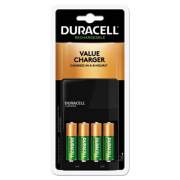 Duracell ION SPEED 1000 Advanced Charger, For AA and AAA, Includes 4 AA NiMH Batteries (CEF14)
