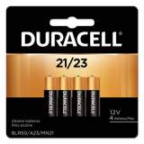 Duracell Specialty Alkaline Batteries, 21/23, 12 V, 4/Pack (MN21B4PK)