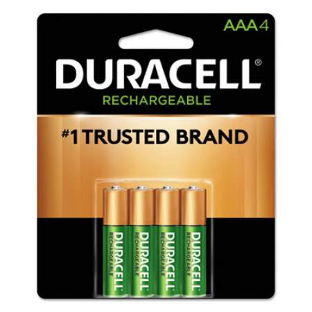 Duracell Rechargeable StayCharged NiMH Batteries, AAA, 4/Pack (NLAAA4BCD)