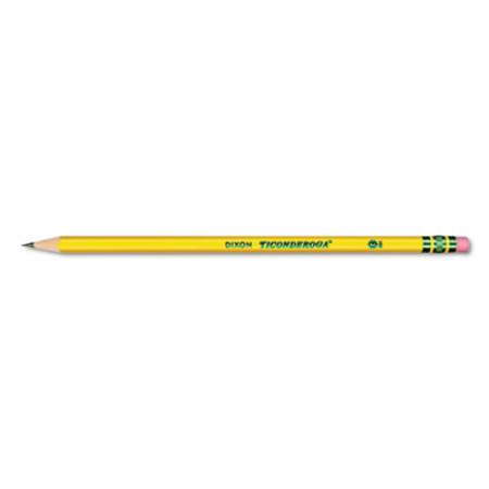 Ticonderoga Pre-Sharpened Pencil, HB (#2), Black Lead, Yellow Barrel, Dozen (13806)