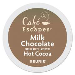 Cafe Escapes Cafe Escapes Milk Chocolate Hot Cocoa K-Cups, 24/Box (6801)