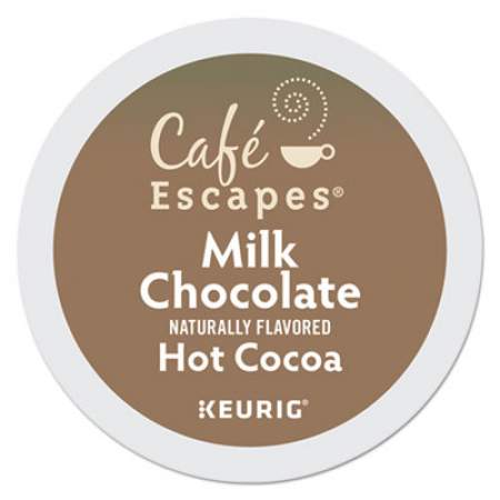 Cafe Escapes Cafe Escapes Milk Chocolate Hot Cocoa K-Cups, 24/Box (6801)