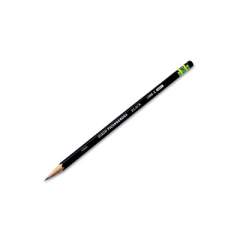 Ticonderoga Pencils, HB (#2), Black Lead, Black Barrel, Dozen (13953)