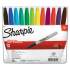 Sharpie Fine Tip Permanent Marker, Fine Bullet Tip, Assorted Colors, 12/Set (30072)