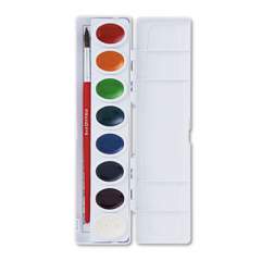 Prang Professional Watercolors, 16 Assorted Colors, Oval Pan Palette Tray (16000)
