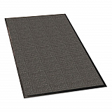 WaterGuard Indoor/Outdoor Scraper Mat, Rectangular, Charcoal Gray Ridged Needle-Punch Surface, 22.75" x 33.5" (WG020304)