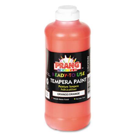 Prang Ready-to-Use Tempera Paint, Orange, 16 oz Dispenser-Cap Bottle (21602)