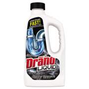Drano Liquid Drain Cleaner, 32 oz Safety Cap Bottle, 12/Carton (318593)