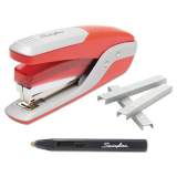 Swingline Quick Touch Stapler Value Pack, 28-Sheet Capacity, Red/Silver (64589)
