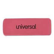 Universal Bevel Block Erasers, For Pencil Marks, Rectangular Block, Small, Pink, 20/Pack (55120)