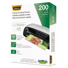 Fellowes Laminating Pouches, 5 mil, 9" x 11.5", Gloss Clear, 200/Pack (5743601)