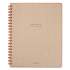 AT-A-GLANCE Collection Twinwire Notebook, 1 Subject, Wide/Legal Rule, Tan/Red Cover, 11 x 8.75, 80 Sheets (YP14107)