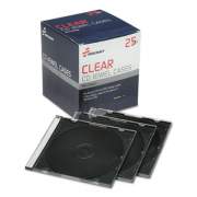 AbilityOne 7045015026513, Slim CD Case, Clear, 25/Pack