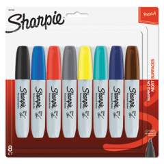 Sharpie Chisel Tip Permanent Marker, Medium Chisel Tip, Assorted Fashion Colors, 8/Pack (1927322)