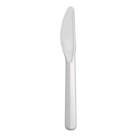 Dart Bonus Polypropylene Cutlery, Knife, White, 5", 1000/Carton (K5BW)