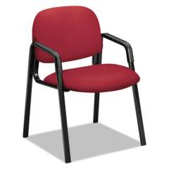 HON Solutions Seating 4000 Series Leg Base Guest Chair, 23.5" x 24.5" x 32", Marsala Seat/Back, Black Base (4003CU63T)