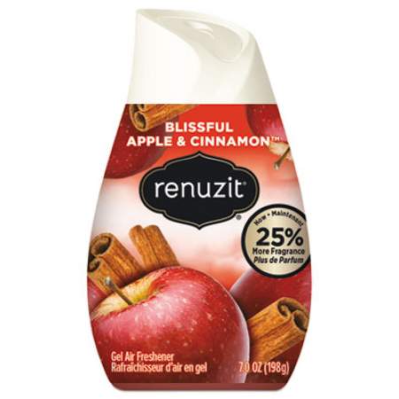Renuzit Adjustables Air Freshener, Blissful Apples and Cinnamon, 7 oz Cone, 12/Carton (03674)