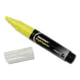 AbilityOne 7520009044476 SKILCRAFT Large Fluorescent Highlighter, Fluorescent Yellow Ink, Chisel Tip, Black/Yellow Barrel, Dozen