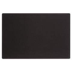 Quartet Oval Office Fabric Bulletin Board, 48 x 36, Black (7684BK)