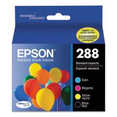 Epson T288120-BCS DURABrite Ultra Ink, Black/Cyan/Magenta/Yellow