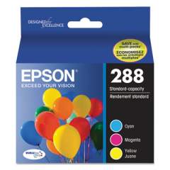 Epson T288520-S (288) DURABrite Ultra Ink, Cyan/Magenta/Yellow