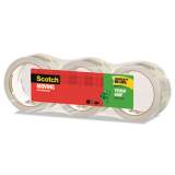 Scotch Tough Grip Moving Packaging Tape, 3" Core, 1.88" x 38.2 yds, Clear, 3/Pack (35003ESF)