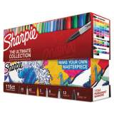 Sharpie Permanent Markers Ultimate Collection Value Pack, Assorted Tip Sizes/Types, Assorted Colors, 115/Set (1983255)
