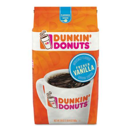 Dunkin Donuts Original Blend Coffee, Dunkin French Vanilla, 20 oz (00680)