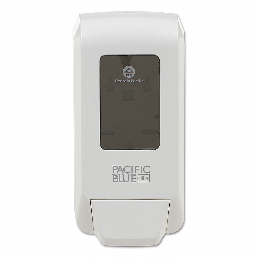 Pacific Blue Ultra Soap/Sanitizer Dispenser, 1,200 mL, White (53058)