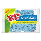 Scotch-Brite SCRUB DOTS NON-SCRATCH SCRUB SPONGES, 4 2/5 X 2 3/5, BLUE, 6/PACK, 4 PK/CT (203064)