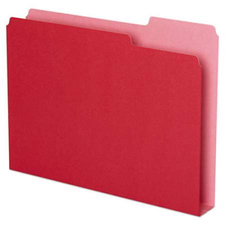 Pendaflex Double Stuff File Folders, 1/3-Cut Tabs, Letter Size, Red, 50/Pack (54454)