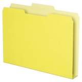 Pendaflex Double Stuff File Folders, 1/3-Cut Tabs, Letter Size, Yellow, 50/Pack (54456)