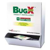 BugX Insect Repellent Towelettes Box, Deet Free, 50/box (CBFD010844BX)