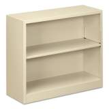 Alera Steel Bookcase, 2-Shelf, 34.5"w x 12.63"d x 29"h, Putty (BCM22935PY)