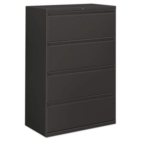 Alera Four-Drawer Lateral File Cabinet, 36w x 19.25d x 53.25h, Charcoal (ALELF3654CC)