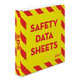 Avery Heavy-Duty Preprinted Safety Data Sheet Binder, 3 Rings, 1.5" Capacity, 11 x 8.5, Yellow/Red (18950)