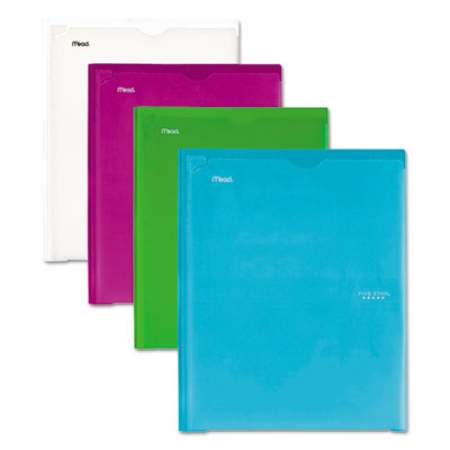 Five Star Customizable Pocket/Prong Plastic Folder, 20-Sheet Capacity, 11 x 8.5, Trend, Assorted, 4/Set (38130)
