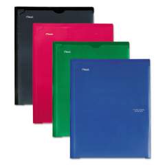 Five Star Customizable Pocket/Prong Plastic Folder, 20-Sheet Capacity, 11 x 8.5, Traditional, Assorted, 4/Set (38133)