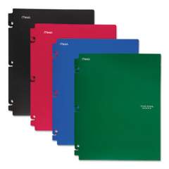 Five Star Snap-In Plastic Folder, 20-Sheet Capacity, 11 x 8.5, Assorted, Snap Closure, 4/Set (73266)