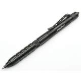 AbilityOne 7520016611668 SKILCRAFT Defender Press-Tip Ballpoint Pen/Flashlight, Retractable, Medium 1 mm, Black Ink, Black Barrel