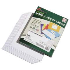 AbilityOne 7530015144911 SKILCRAFT Recycled Laser and Inkjet Labels, Inkjet/Laser Printers, 0.5 x 1.75, White, 80/Sheet, 100 Sheets/Box