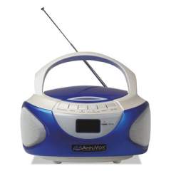AmpliVox CD Boombox with Bluetooth, Blue (SL1015)